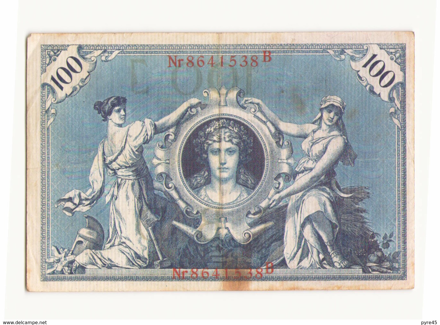 Allemagne Billet 100 Mark 7 Février 1908 ( Pliures, Déchirures, Rousseurs Taches  ) - 100 Mark