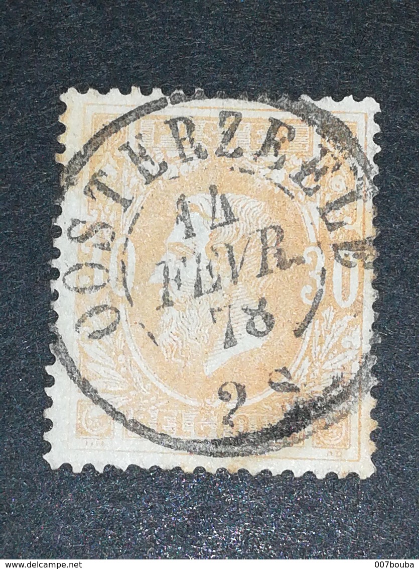 COB N ° 33 Oblitération Oosterzeele 78 - 1869-1883 Leopoldo II