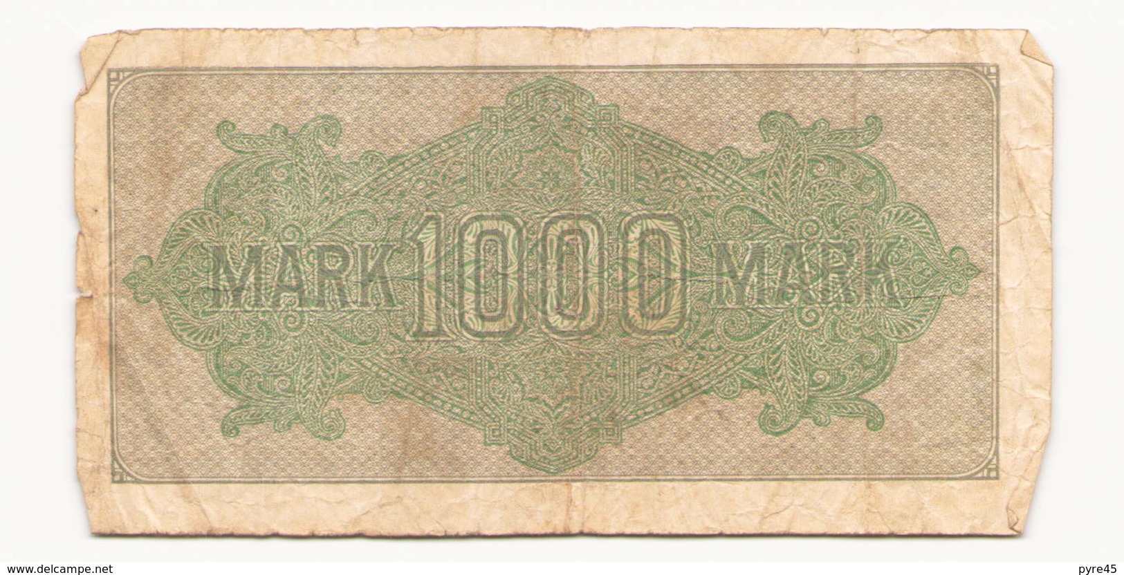 Allemagne Billet 1000 Mark 1922, ( Pliures, Déchirures, Rousseurs Taches  ) - 1000 Mark