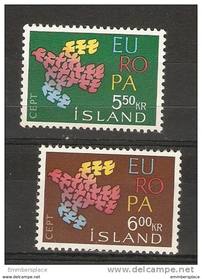 Iceland - 1961 Europa MNH **  SG 386-7 - Unused Stamps