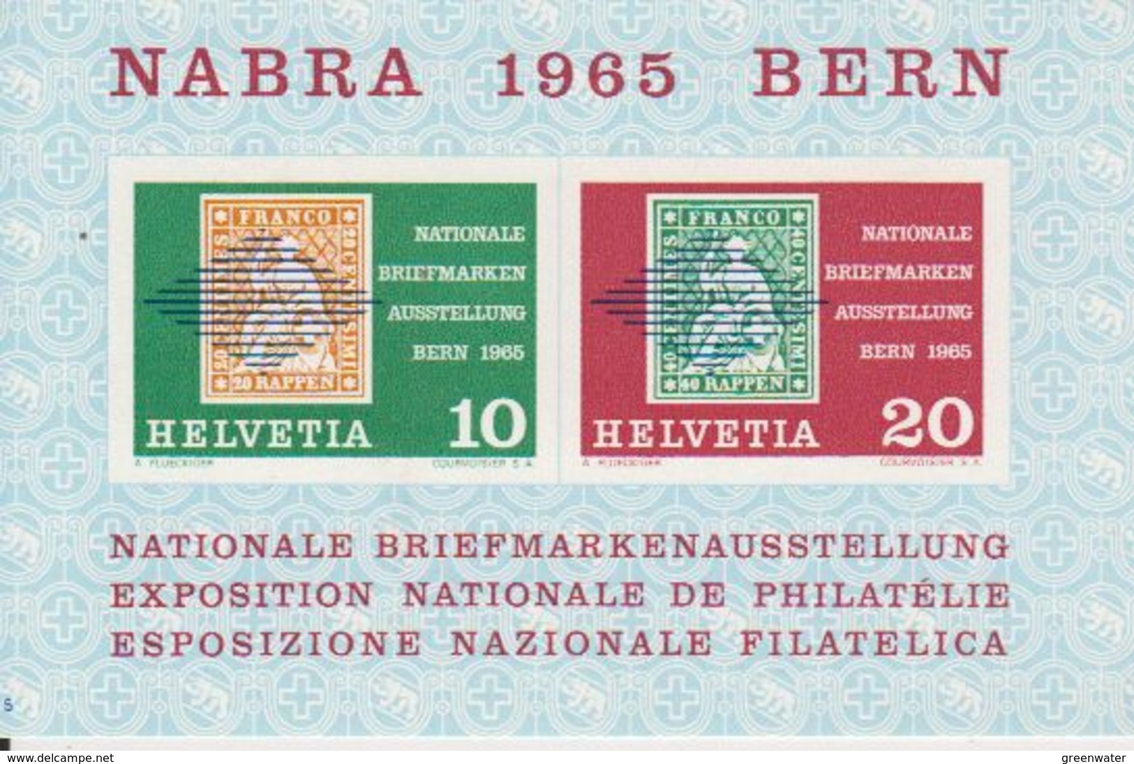 Switzerland 1965 Nabra Bern M/s ** Mnh (42047) - Blokken