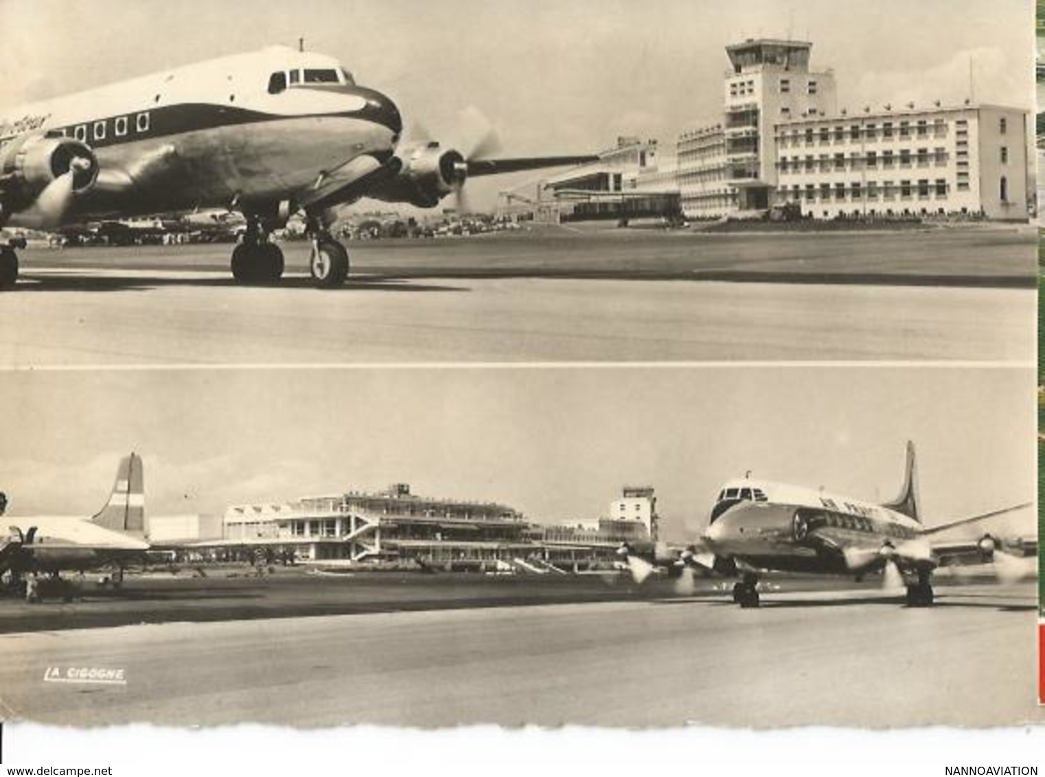 CP AEROPORT AIRPORT NICE COTE D AZUR VICKERS VISCOUNT AIR FRANCE - Aerodromi