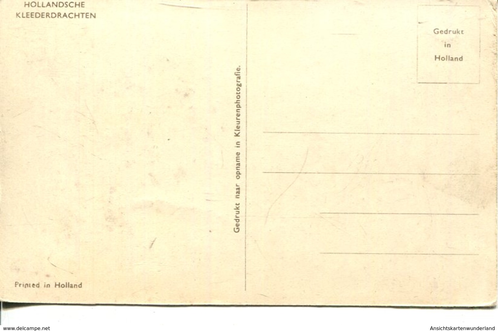 006772  Hollandsche Kleederdrachten - Sonstige & Ohne Zuordnung