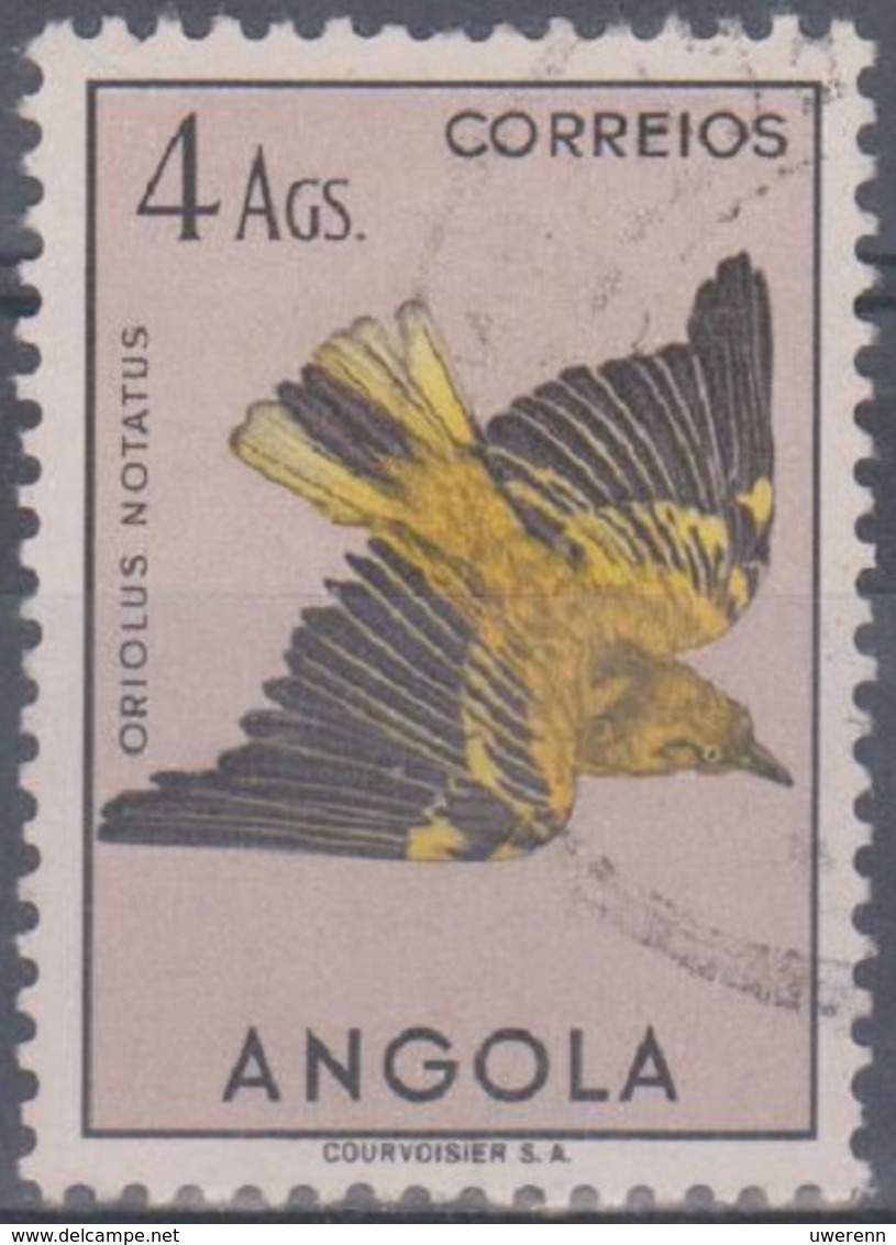 Angola Vögel 1951: Mi 350 4 A. Gestempelt - Angola