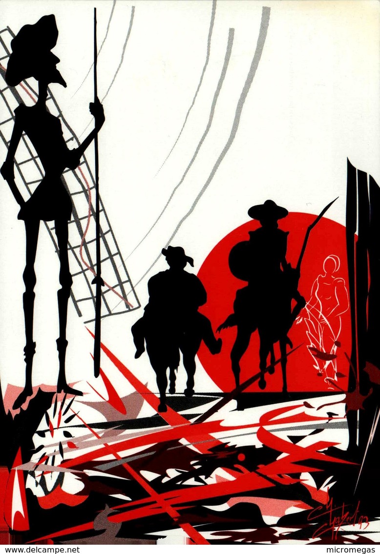 Cartes Postales Et Collections - 95220 Herblay - Dessin De Christian Chabert - Don Quichotte - Collector Fairs & Bourses