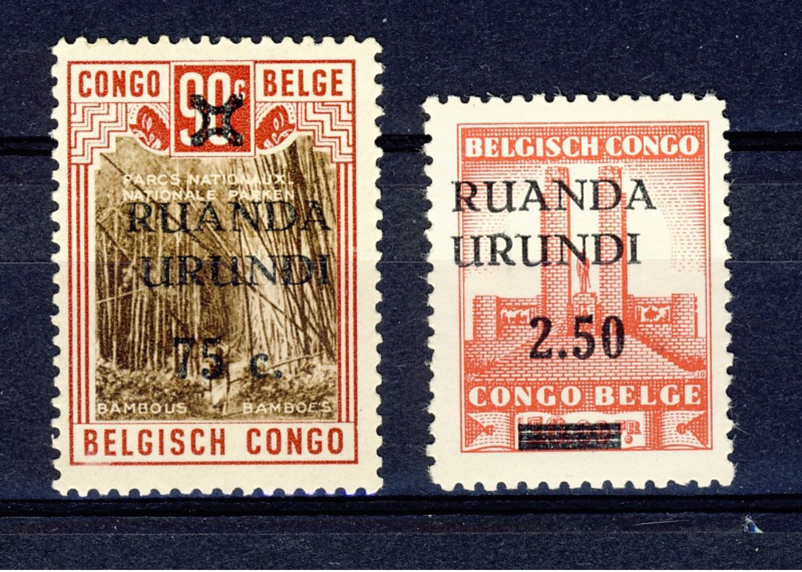 Ruanda Urundi Nr 119-120        Neufs  - Postfris - MNH  (xx) - Neufs