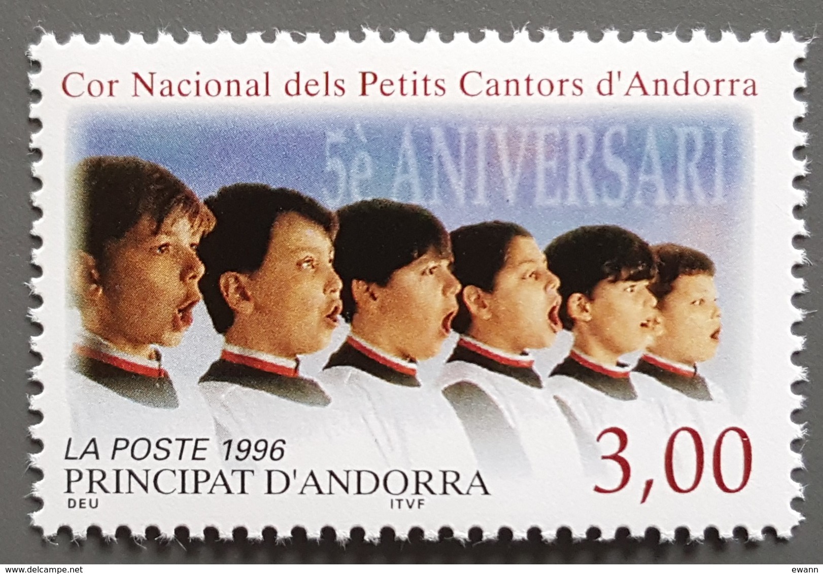 Andorre - YT N°480 - Choeur National Des Petits Chanteurs D'Andorre - 1996 - Neuf - Unused Stamps