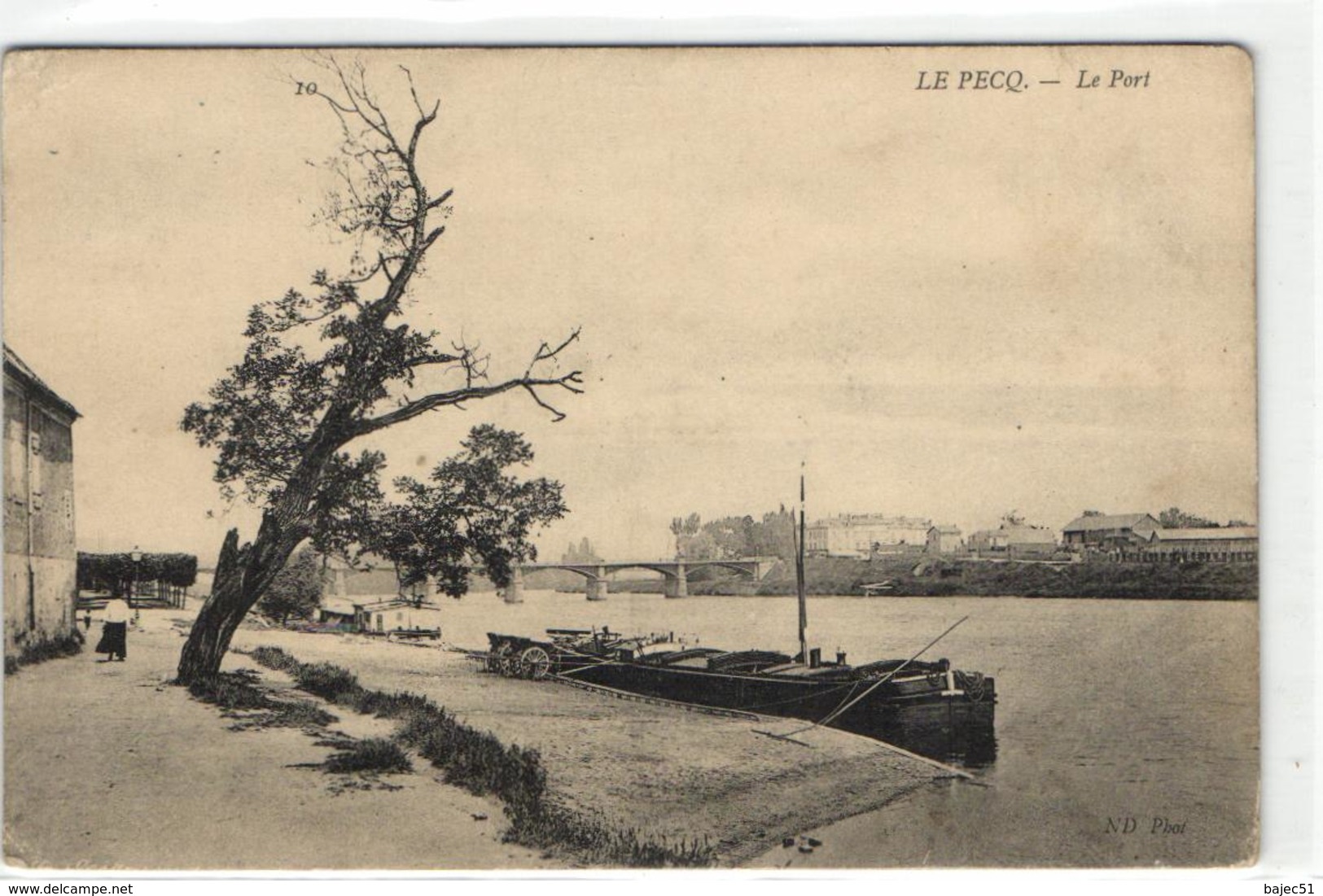 1 Cpa Le Pecq - Le Port - Le Pecq