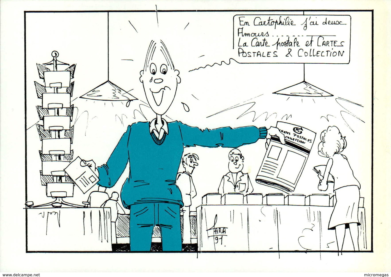 Cartes Postales Et Collections - 95220 Herblay - Dessin De Robert FARABOZ - Bourses & Salons De Collections