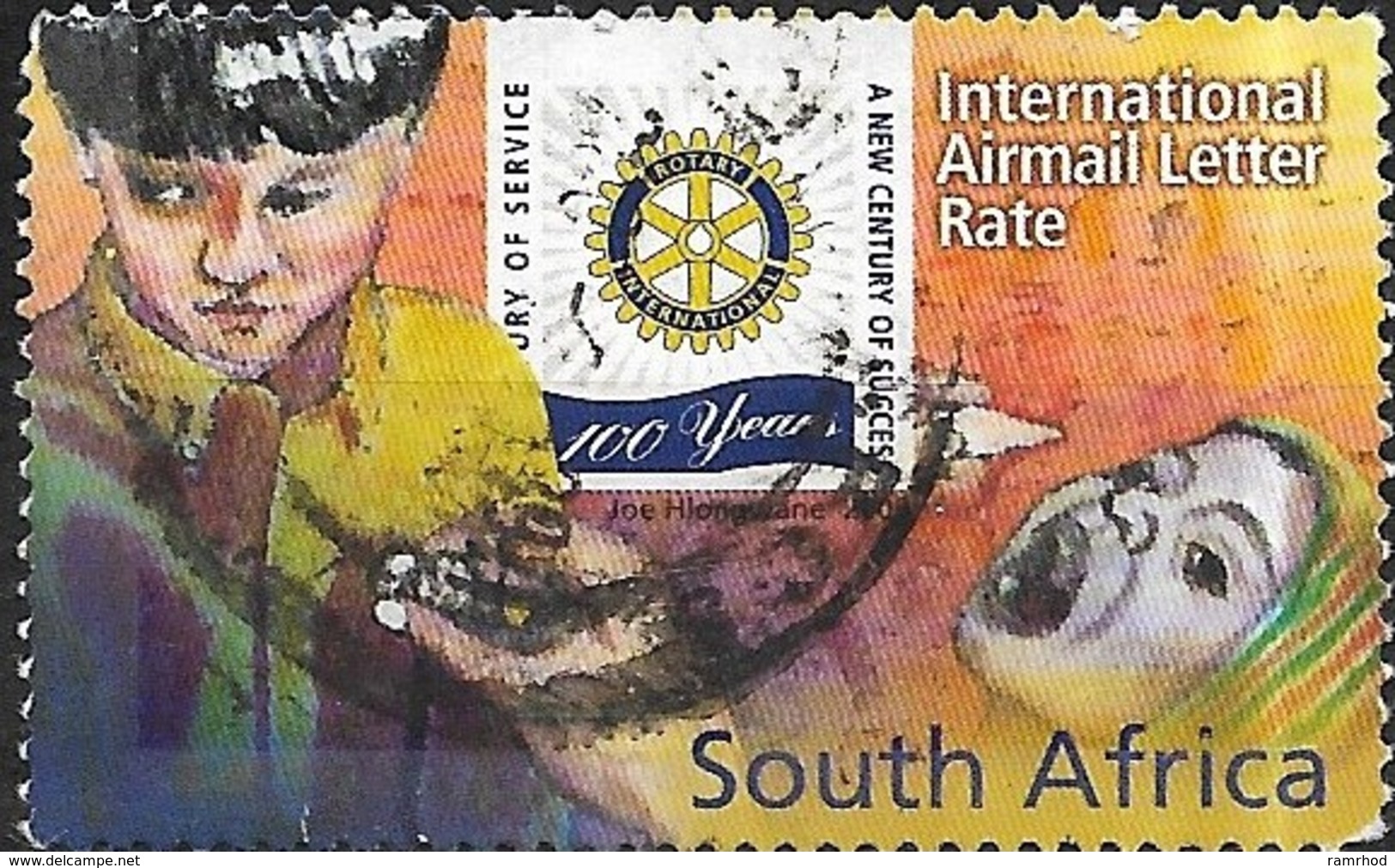 SOUTH AFRICA 2005 Centenary Of Rotary International (humanitarian Organisation) - (4r) - Immunising Children FU - Usados