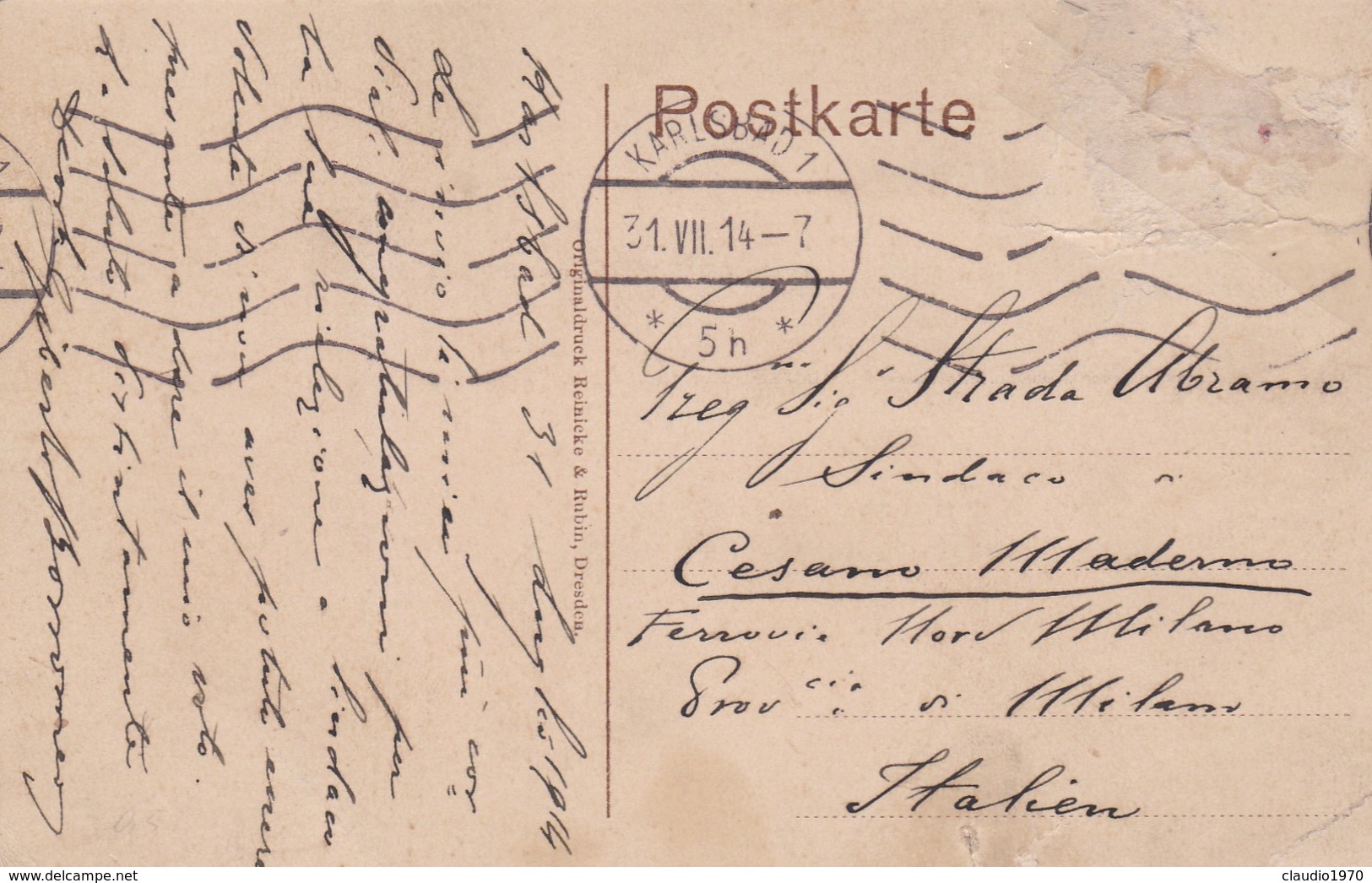 CARTOLINA - POSTCARD - REPUBBLICA CECA - KARLSBAD - WESTEND - República Checa