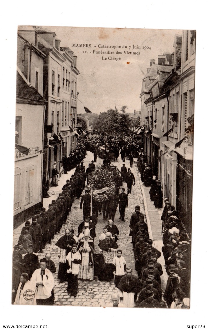 CPA 72 - Mamers - Catastrophe Du 7 Juin 1904 , Funérailles Des Victimes, Le Clergé - Mamers