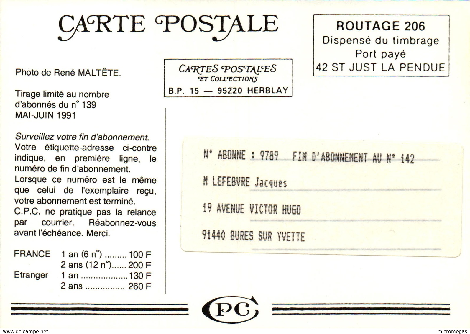 Cartes Postales Et Collections - 95220 Herblay - Photo De René Maltête - Bourses & Salons De Collections