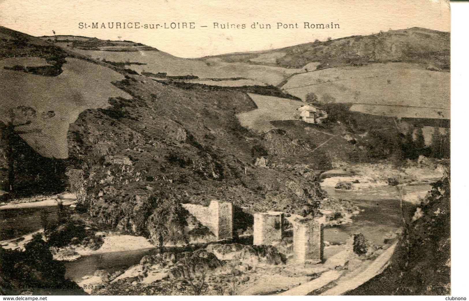 CPA - SAINT-MAURICE-SUR-LOIRE - RUINES D'UN PONT ROMAIN (CLICHE DIFFFERENT) - Autres & Non Classés