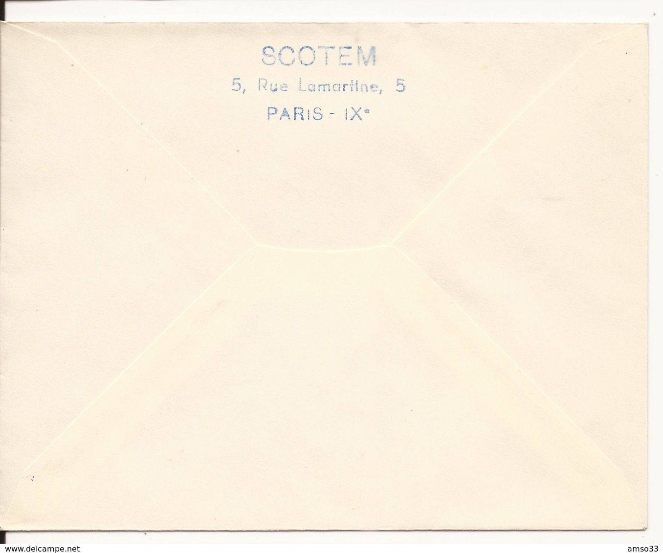 ENVELOPPE PREMIER JOUR HELICOPTERE ALOUETTE 1958 PARIS - 1950-1959