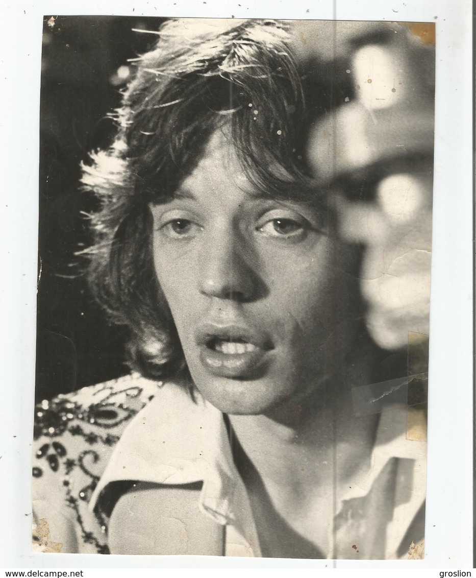 MICK JAGGER PHOTO ANCIENNE DE DOMINIQUE TARLE PARIS AVEC AUTOGRAPHE - Autres & Non Classés