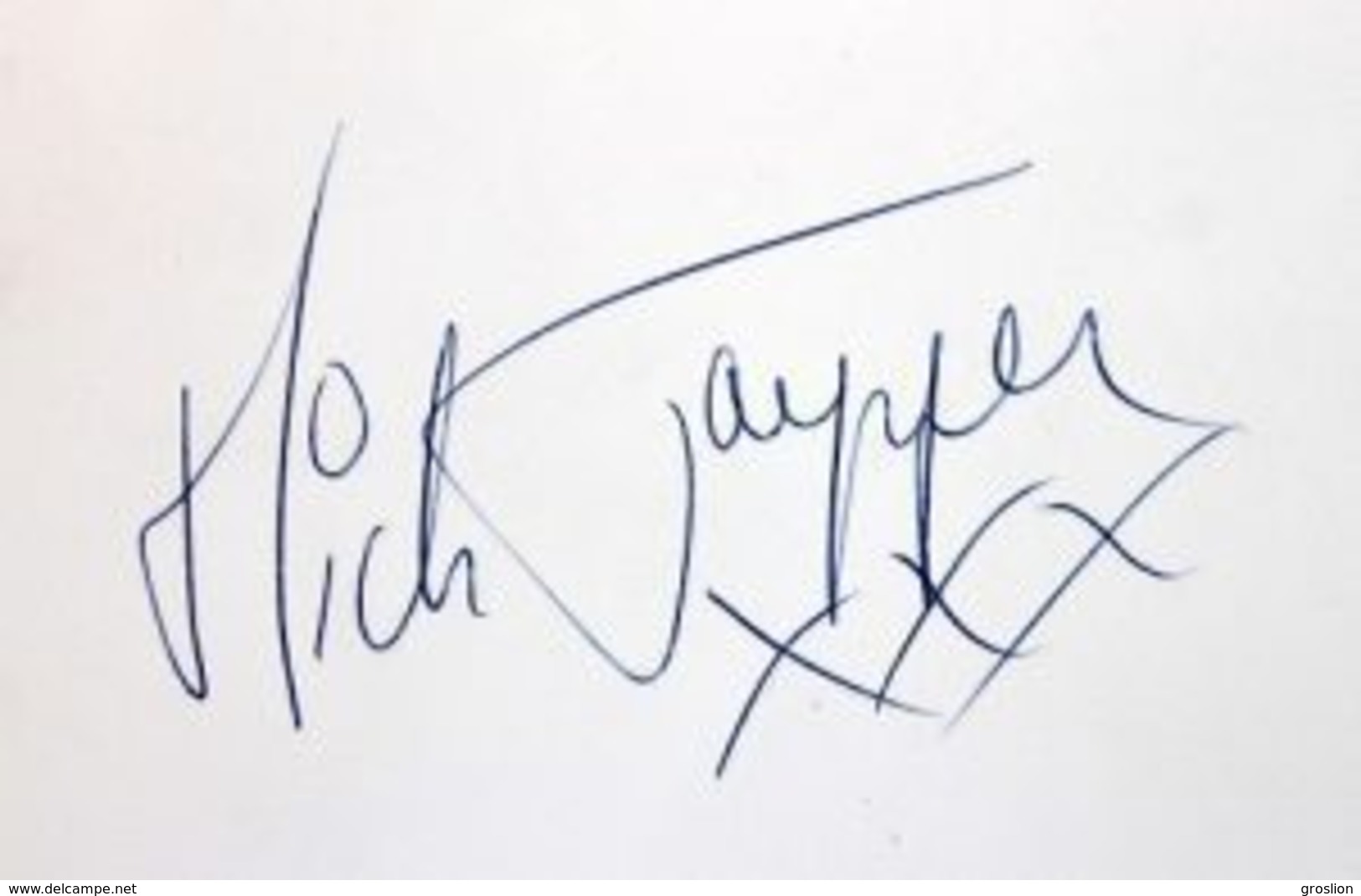 MICK JAGGER PHOTO ANCIENNE DE DOMINIQUE TARLE PARIS AVEC AUTOGRAPHE - Autres & Non Classés