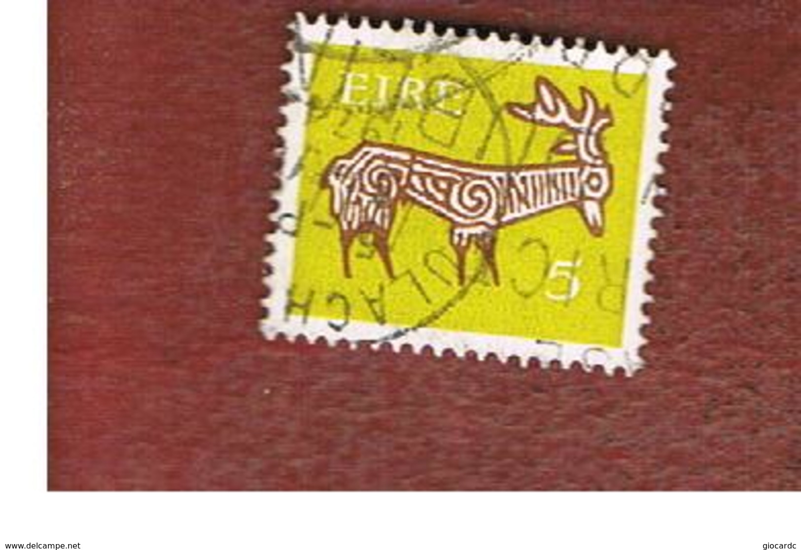 IRLANDA (IRELAND) -  SG 295  -    1971  STILYZED STAG 5  - USED - Usati