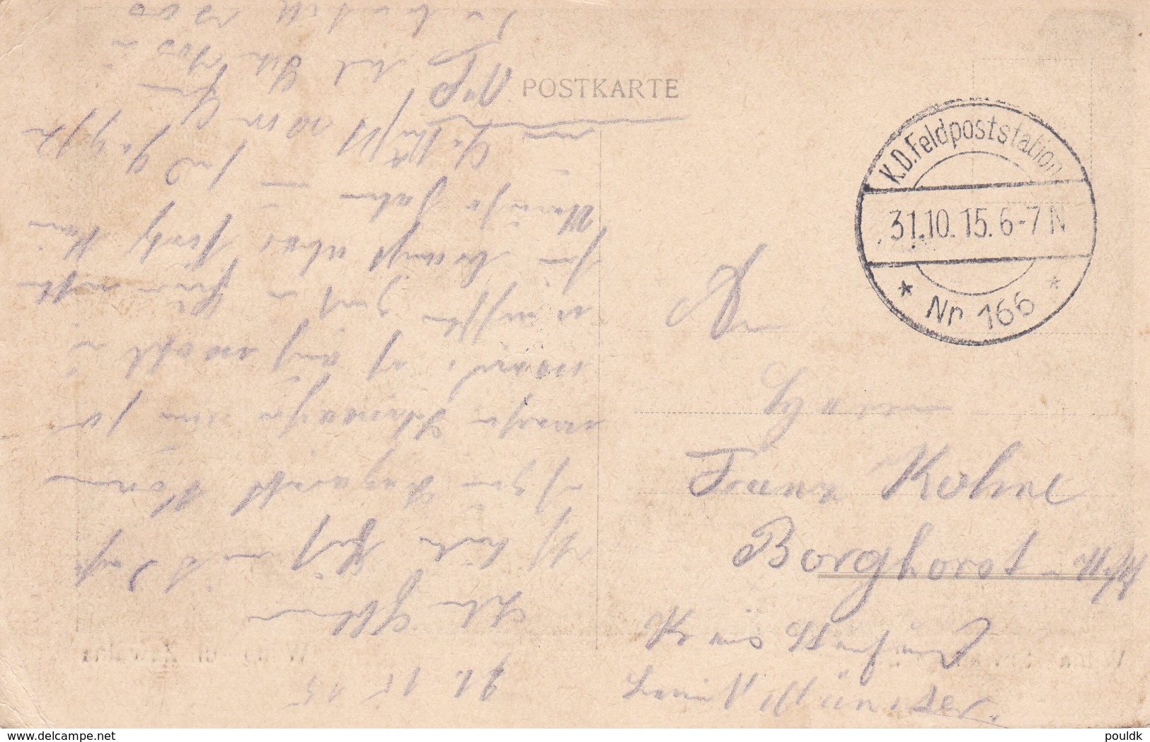 German Feldpost WW1: Postcard Wilna (Vilnius, The Capital Of Lithuania) From Unknown Unit P/m KD - Militaria