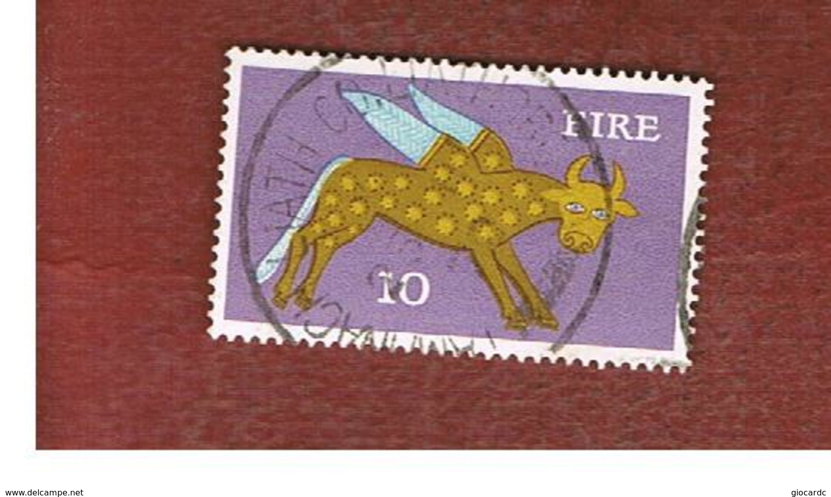 IRLANDA (IRELAND) -  SG 299  -    1971  STILYZED WINGED OX 10   - USED - Used Stamps