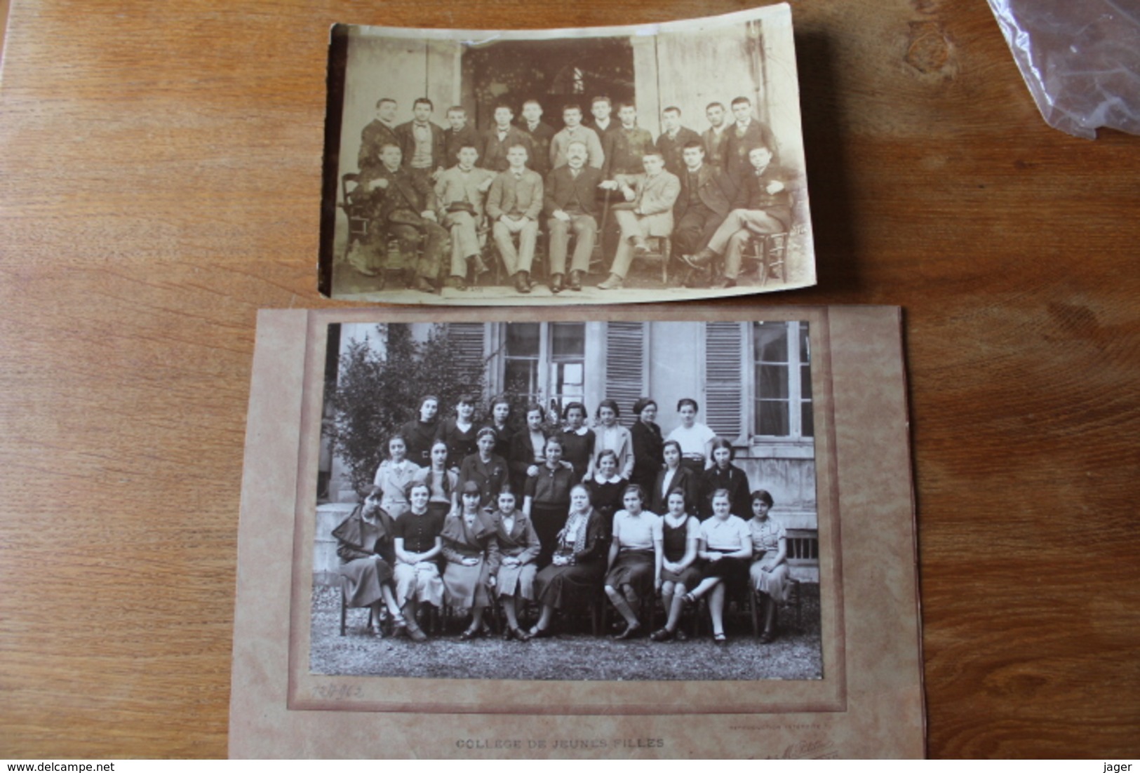 2 Photos Lycée De Pau  Et College De Jeunes Filles 1893 Et 1935 - Ancianas (antes De 1900)