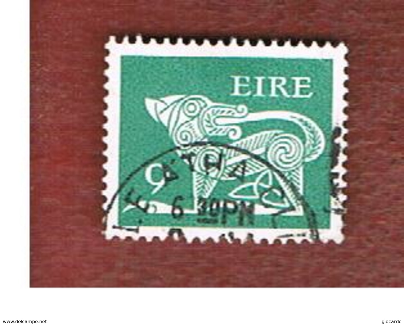 IRLANDA (IRELAND) -  SG 352  -    1976  STILYZED DOG  9   - USED - Usati