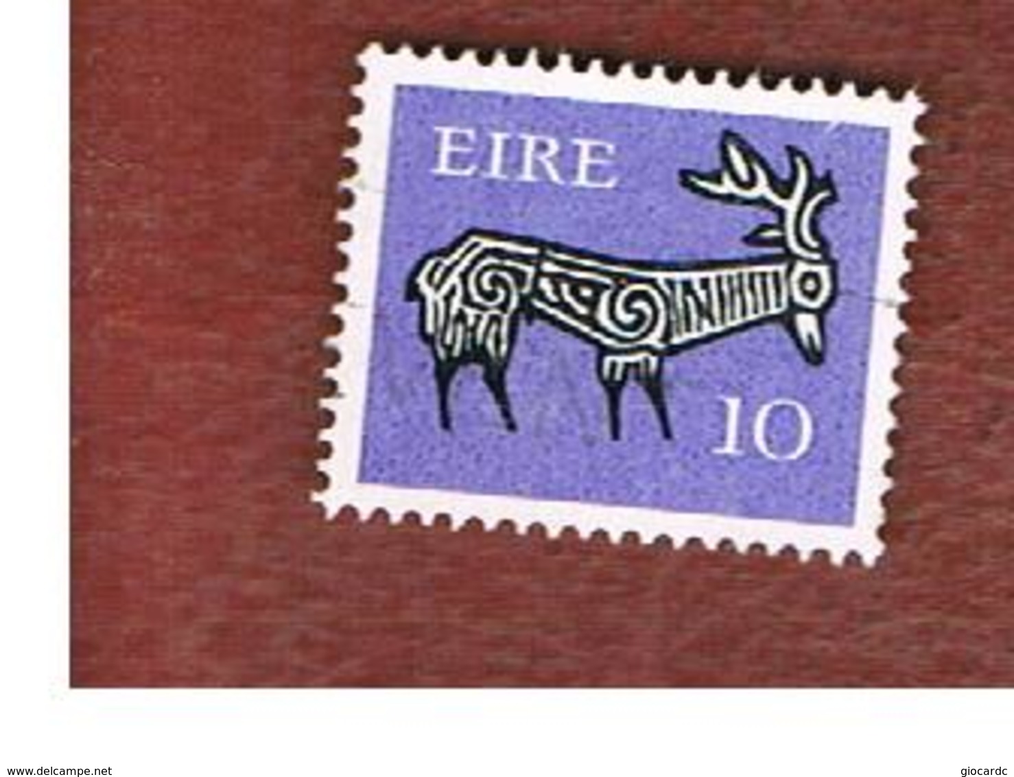 IRLANDA (IRELAND) -  SG 354  -    1976  STILYZED STAG 10  - USED - Usati