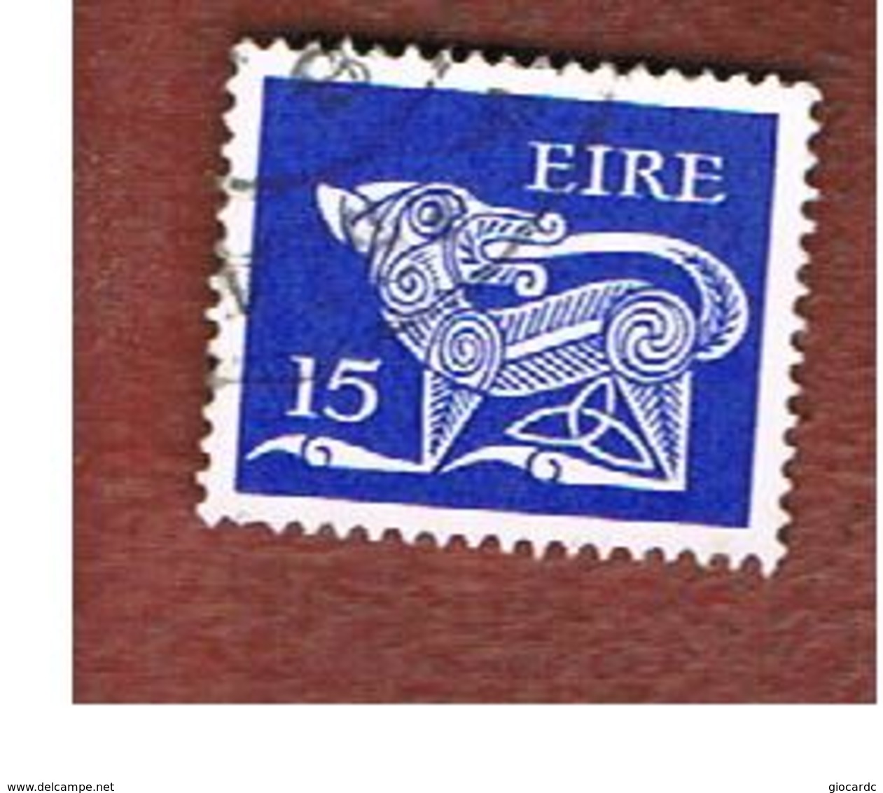 IRLANDA (IRELAND) -  SG 356a  -    1980  STILYZED DOG  15  - USED - Usati