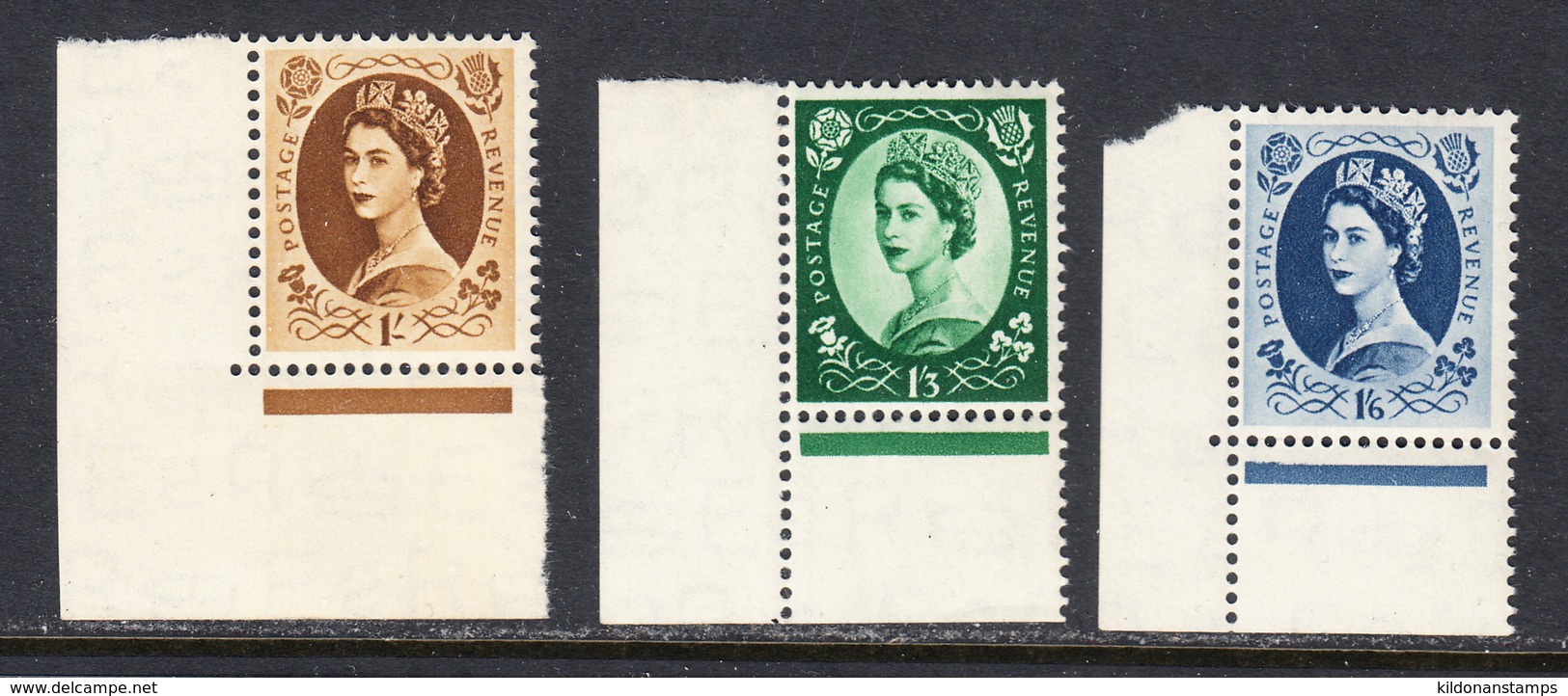 Great Britain 1952-54 Wmk 153, Corner Selvage, Mint No Hinge, Sc# 292-303 , SG 515-531 - Ungebraucht