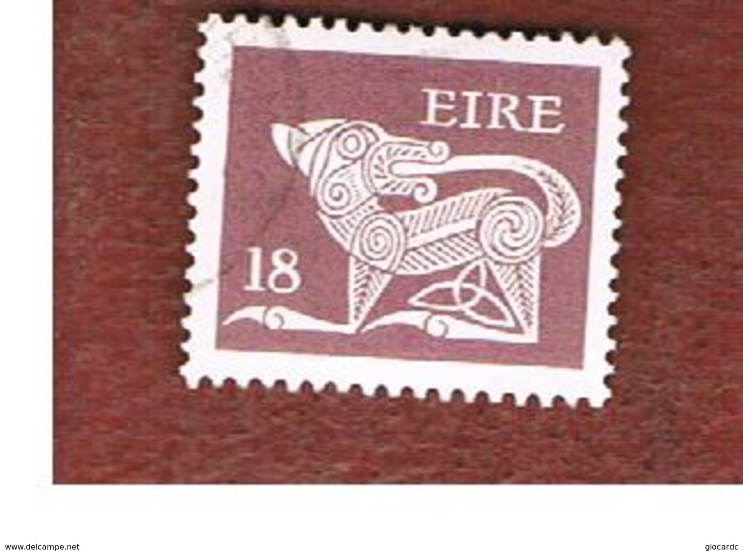 IRLANDA (IRELAND) -  SG 478  -    1981  STILYZED DOG  18  - USED - Usati