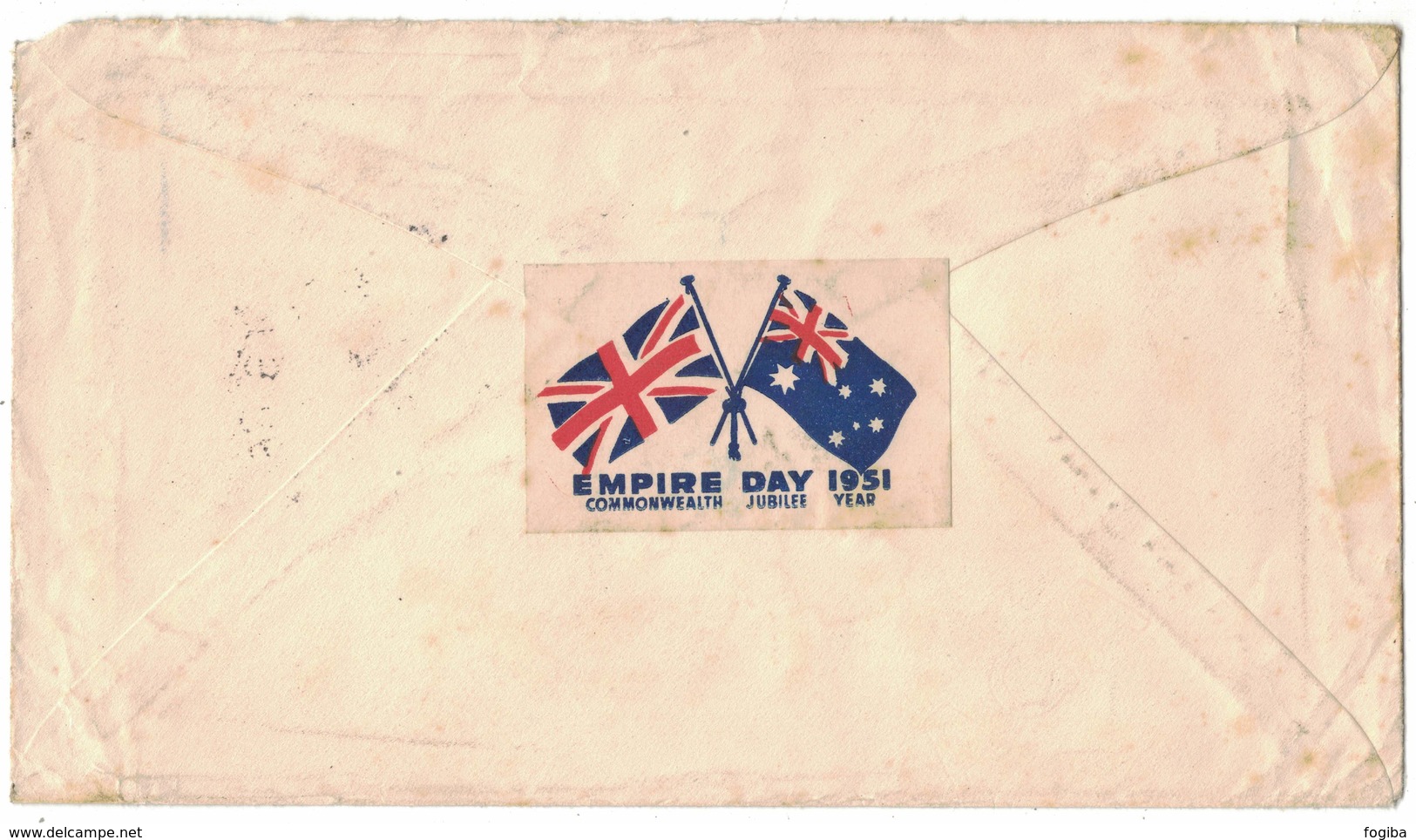 YN47     Australia 1951 Russell Street Melbourn, Cover FDC Sent To Santander Spain - Covers & Documents