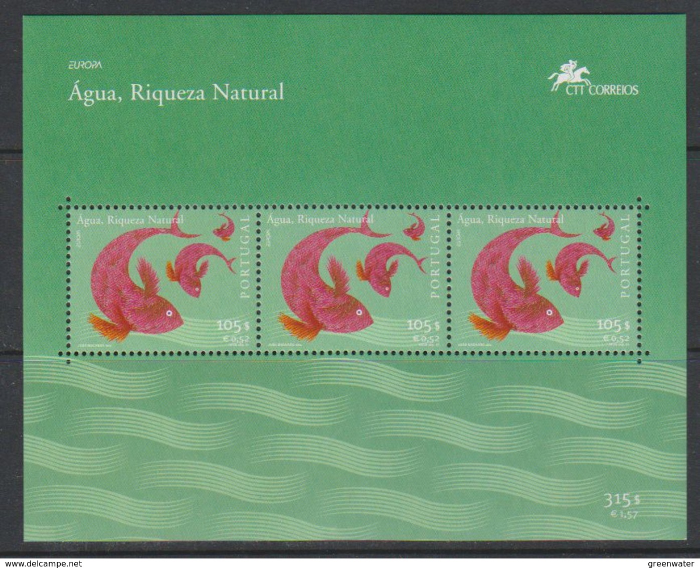 Europa Cept 2001 Portugal M/s ** Mnh (42049) - 2001