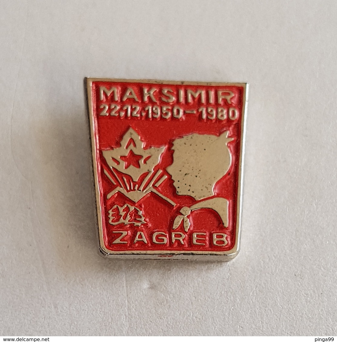 OLD CROATIA BOY SCOUT UNIT "MAKSIMIR" ZAGREB  PIN BADGE BROCHE DISTINTIVO INSIGNE - Scoutisme