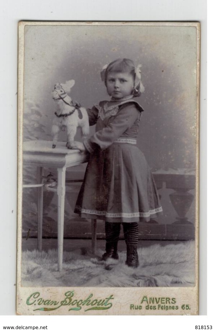 Fotograaf Chles Van Boghout ANTWERPEN  Kindje 1903  Foto Op Hard Karton 10,5x6,5cm - Fotografía