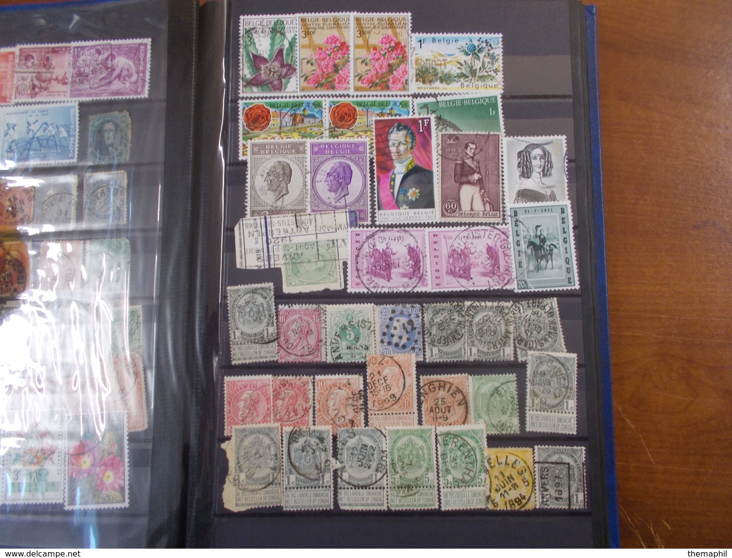 lot n° 394 BELGIQUE un lot de 2 petits classeurs neufs et obl.        . no paypal