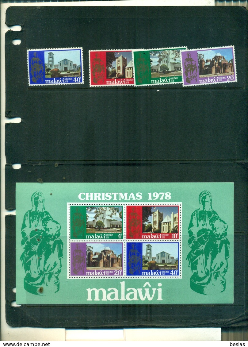 MALAWI NOEL 78 4 VAL+ BF NEUFS A PARTIR DE 0.60 EUROS - Malawi (1964-...)