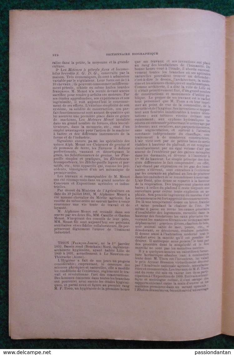 Biographies De Messieurs Émile Joannot, Alphonse Menot, François Joseph Tison Et Émile Maton - Woordenboeken