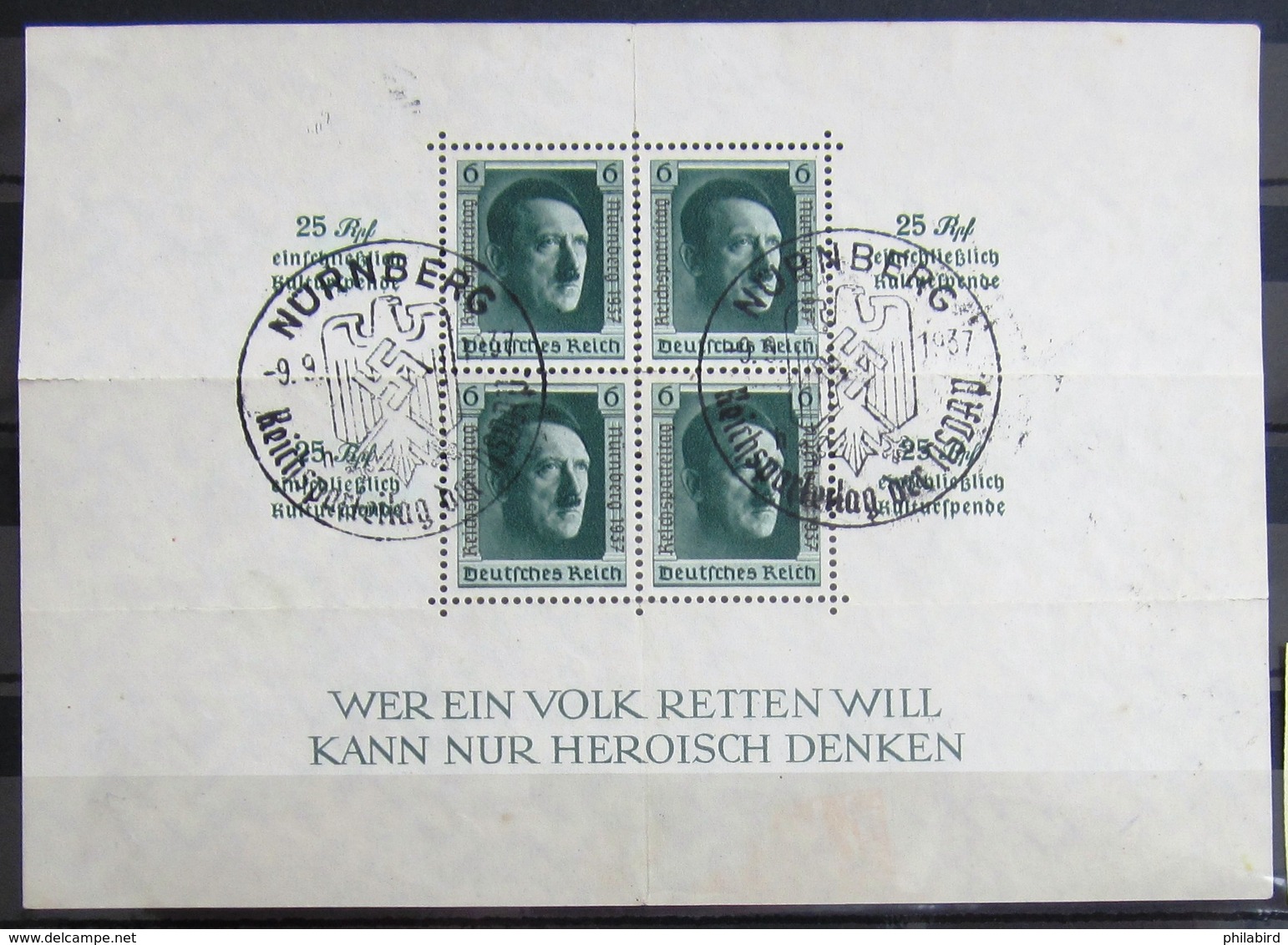 ALLEMAGNE Empire               B.F 11                 OBLITERE - Blocks & Sheetlets