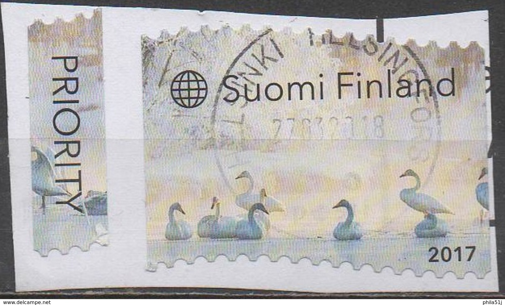 FINLANDE  2017 __  N°2464 __OBL VOIR SCAN  (Fragment) - Used Stamps