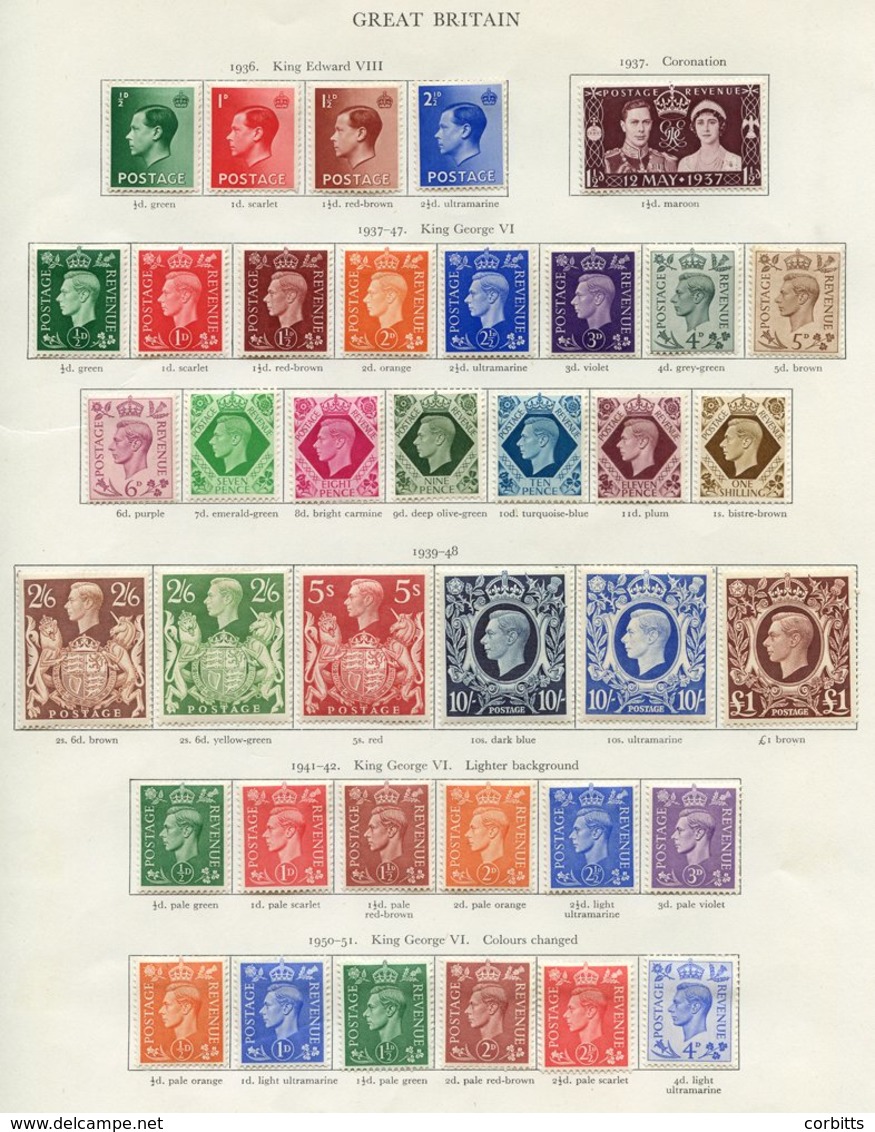 BRITISH COMMONWEALTH KGVI Fine M Collection Incl. Gilbert & Ellice Complete Incl. Extra Shades, Gold Coast Complete Incl - Autres & Non Classés