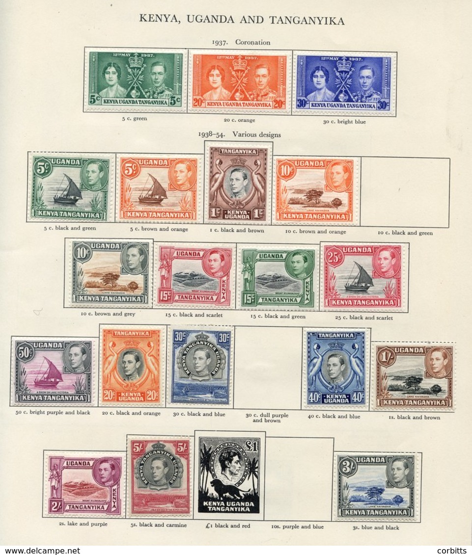 BRITISH COMMONWEALTH KGVI M Collection Housed In The Printed Album, Mainly Incomplete Sets. Noted - Full Sets Of Aden 19 - Andere & Zonder Classificatie