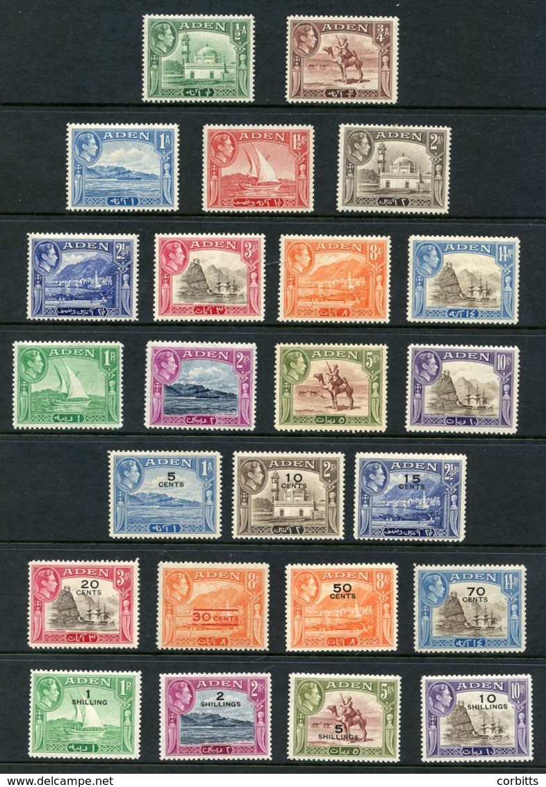 1939 Defin Set Another Set FU, 1951 Surcharged Set Fine M SG. 16//27, 36/46 Cat. £245, Further Range Of U Vals To 20/-.  - Other & Unclassified
