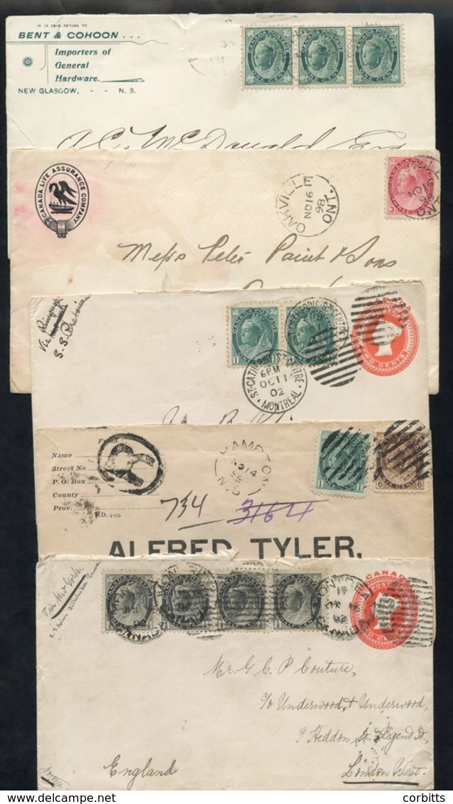 1898-1902 Covers/cards (10), Two Registered, All With The 1897-1902 Issue Stamps With Values From ½c To 6c. - Sonstige & Ohne Zuordnung