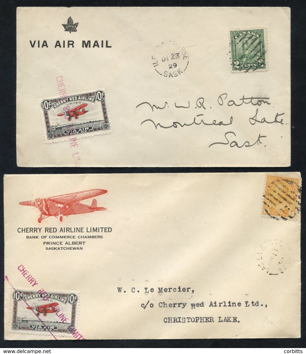 1926-31 Flight Covers Incl. 1926 Patricia Airways 25c Stamp, Lower Left Corner Example With Inscription In Margin At Lef - Sonstige & Ohne Zuordnung