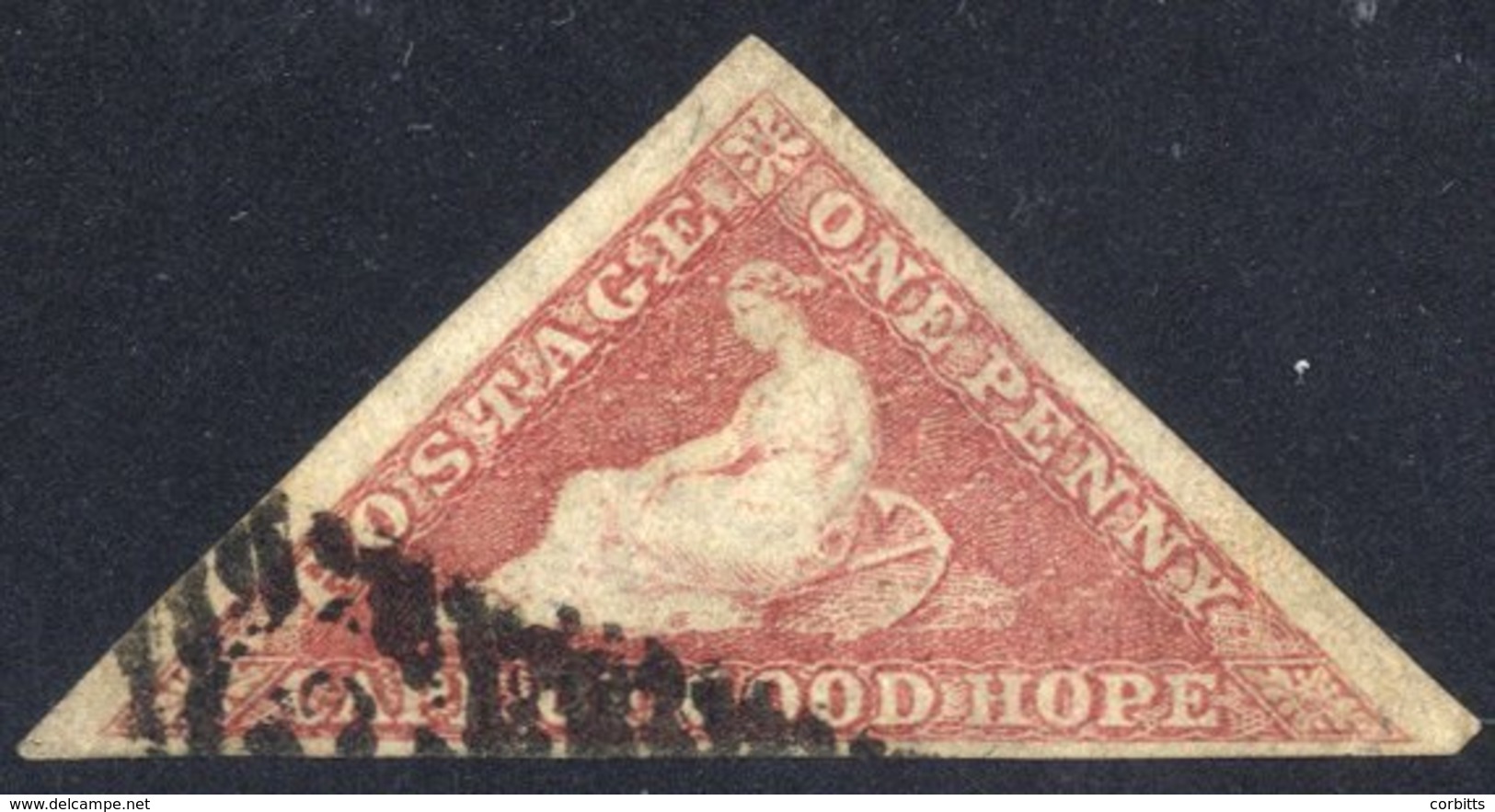 1855-63 1d Rose, Good To Very Large Margins With Part Triangular Cancel, SG.5a, Cat. £300 - Sonstige & Ohne Zuordnung