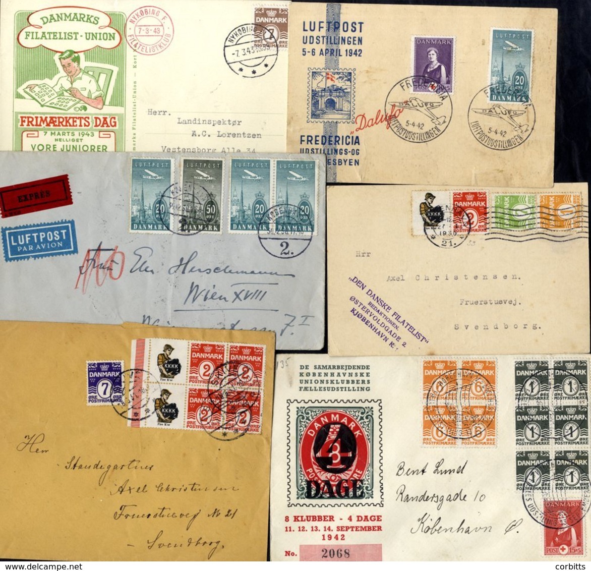 1930's-50's Covers (approx 100 Items) On Display Leaves With A Good Variety Of Frankings, C.d.s's, Special Cancels, Slog - Sonstige & Ohne Zuordnung