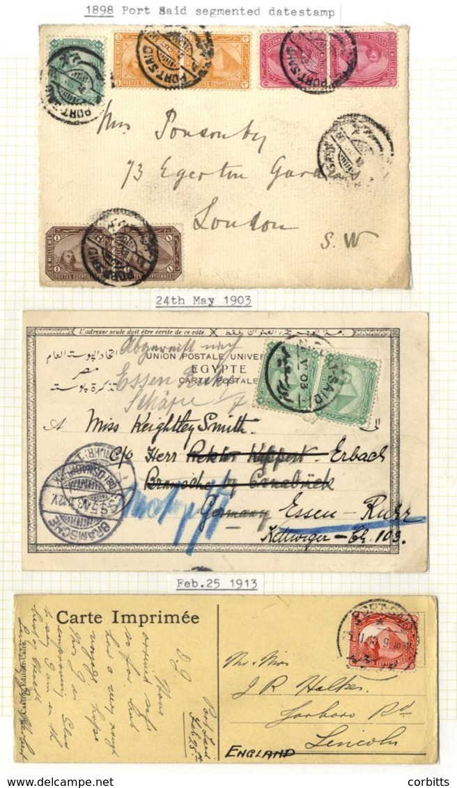 1891-1959 Postal History (approx 88 Items) Of Covers, Cards Etc. With Much Postmark Interest & Some Airmail, Single & Mi - Sonstige & Ohne Zuordnung