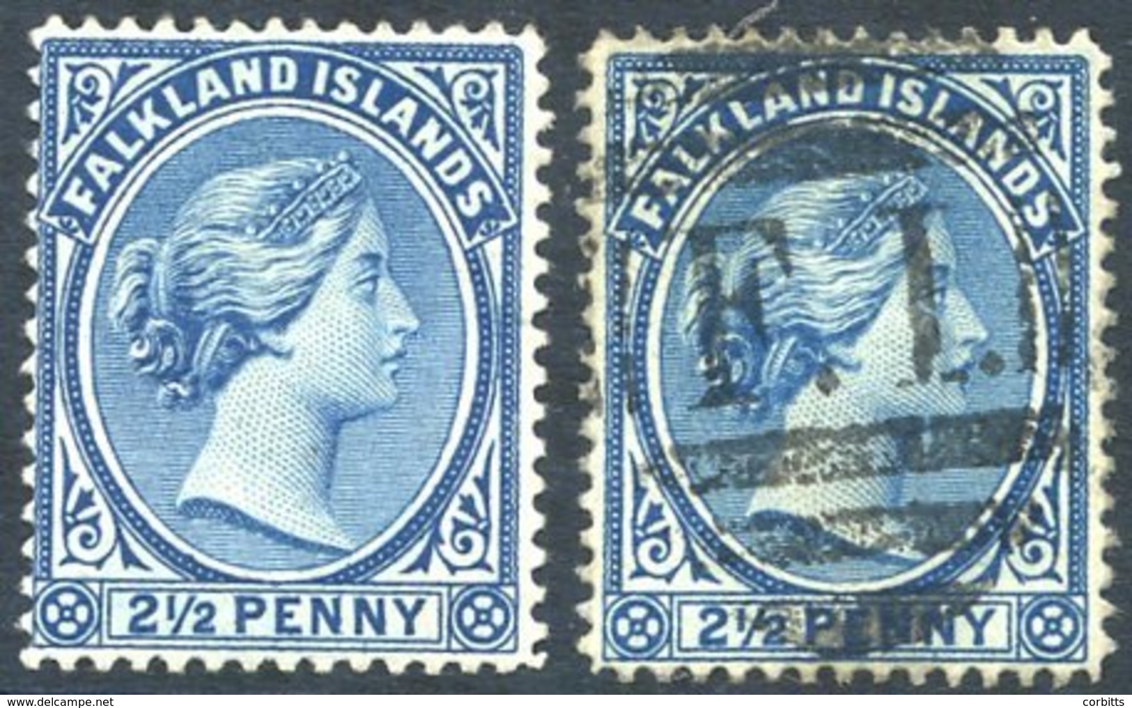 1894 CCA 2½d Prussian Blue, M - Part O.g And A U Example Cancelled FI, SG.29. (2) - Sonstige & Ohne Zuordnung