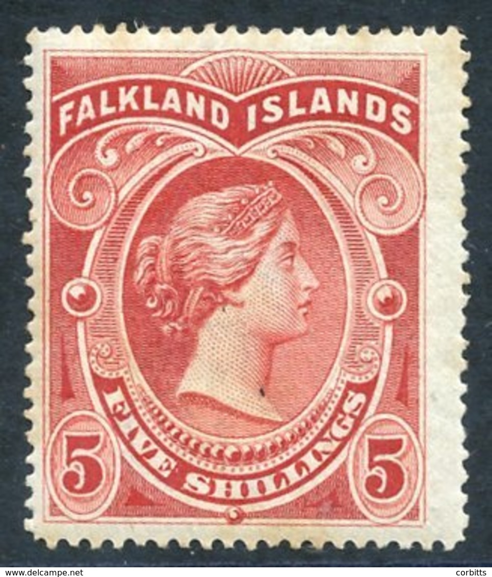 1898 5s Red M, Centred To Left, Some Minor Toning, SG. 42. Cat. £250 - Autres & Non Classés