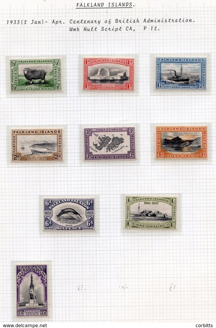1929-35 Fine M Range Incl. 1929 Whale & Penguin Set To 2/6d, 1933 Centenary Set To 2/6d, 1935 Jubilee Set. (21) Cat. £70 - Autres & Non Classés